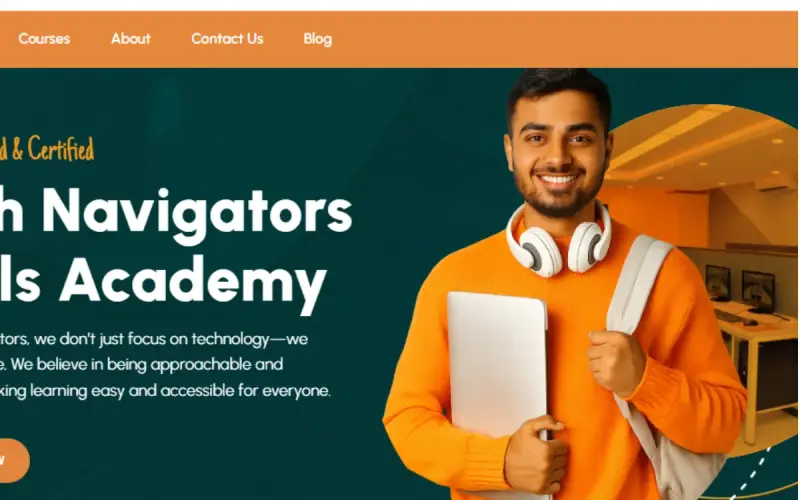 Education Center Website Design results